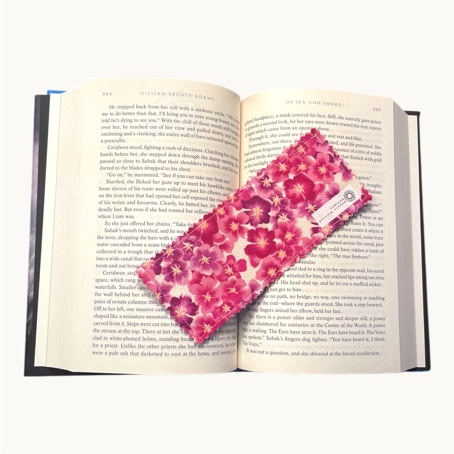 Spring Pink Fabric Bookmark