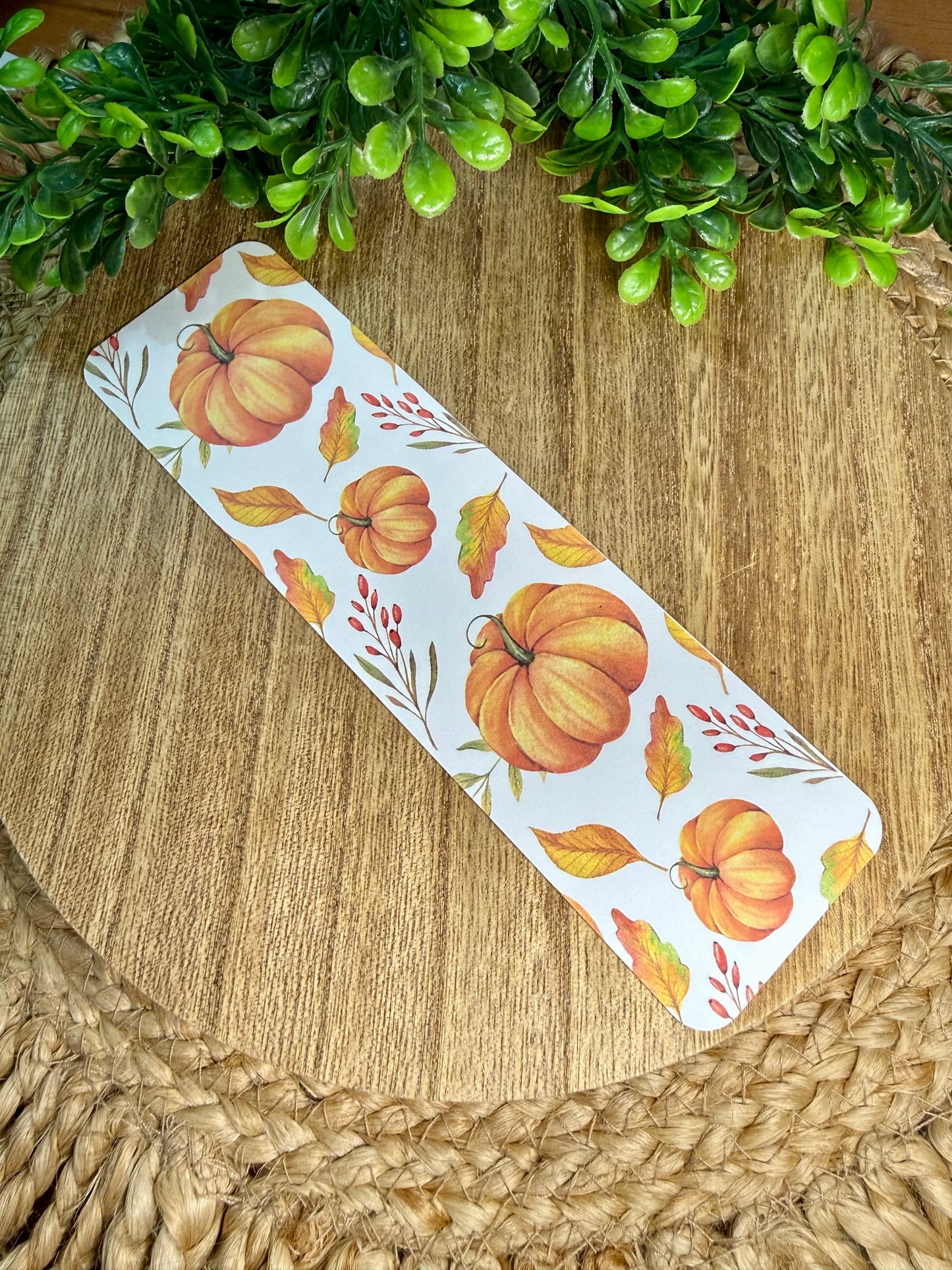 Fall Soft Pumpkin Bookmark