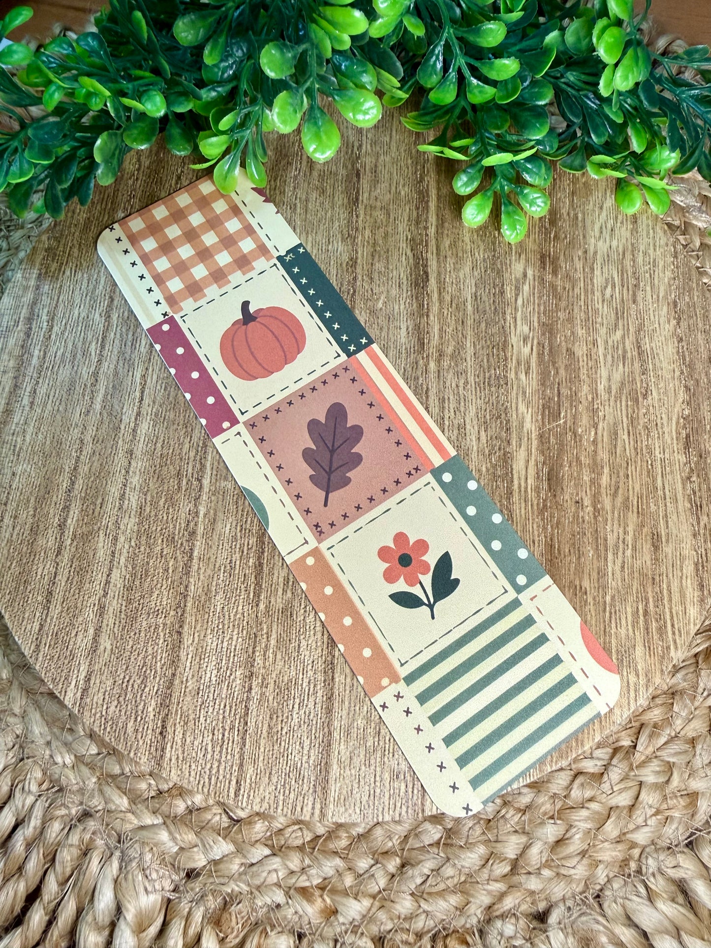 Fall Quilt Pattern Bookmark
