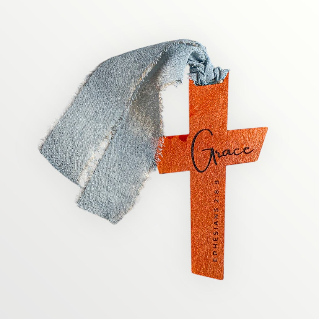 Grace Leather Bible Marker – Handmade Gift