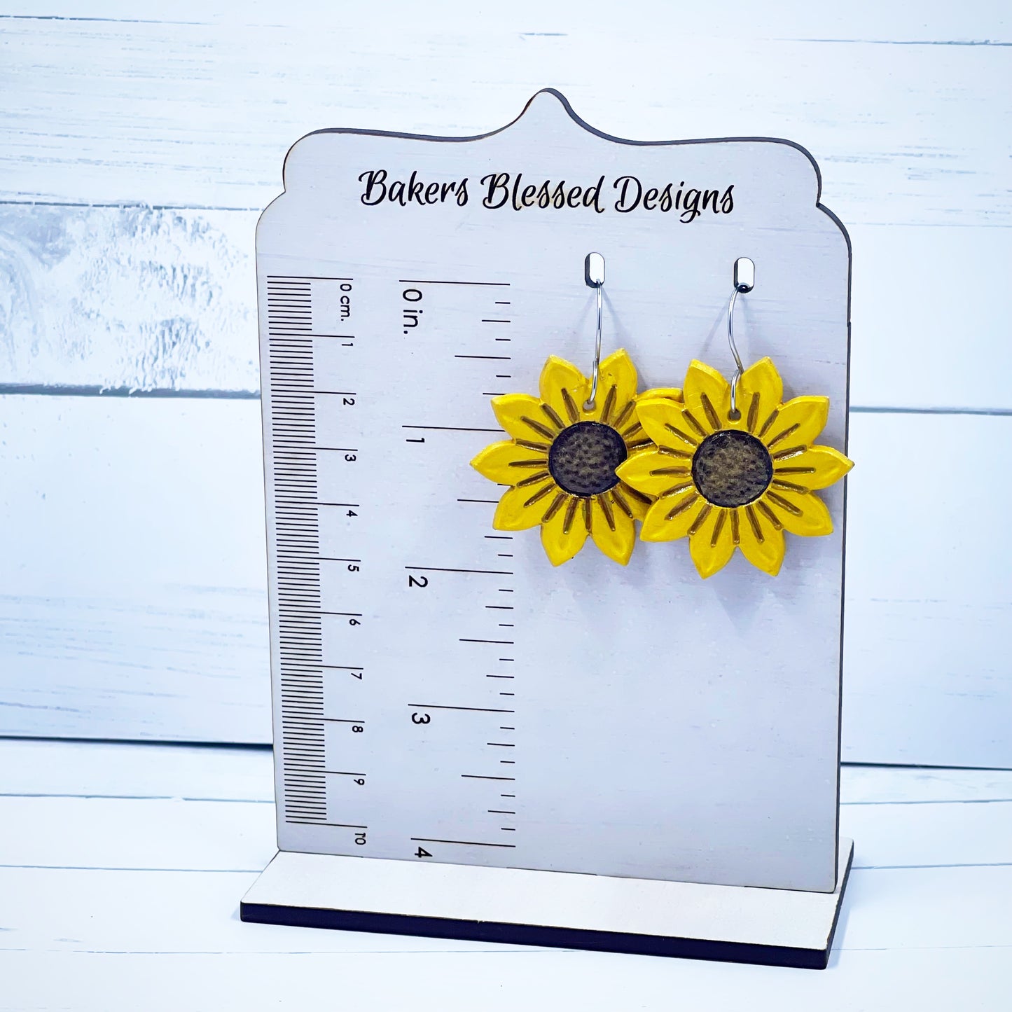 Single Sunflower Earrings