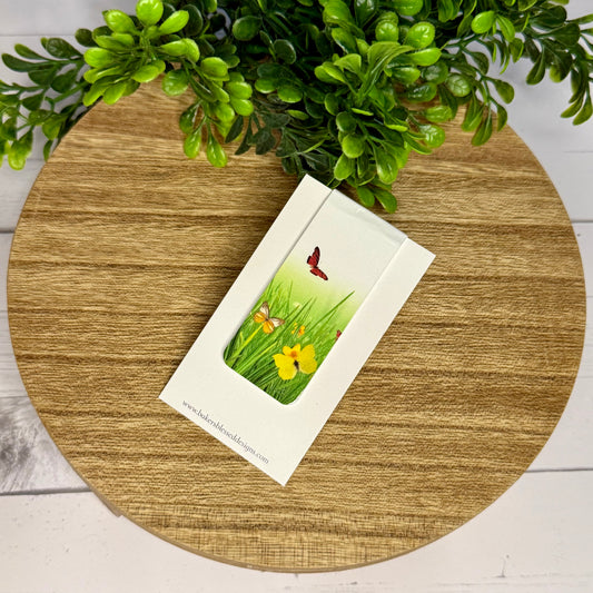 Butterflies and Flowers Magnetic Bookmark