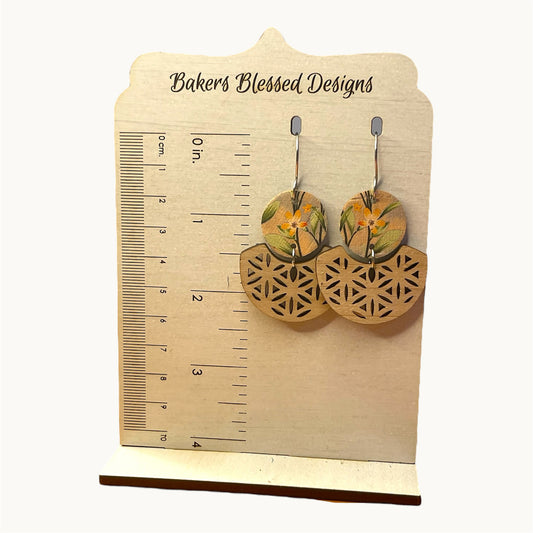 Neutral Cork/Wooden Earrings