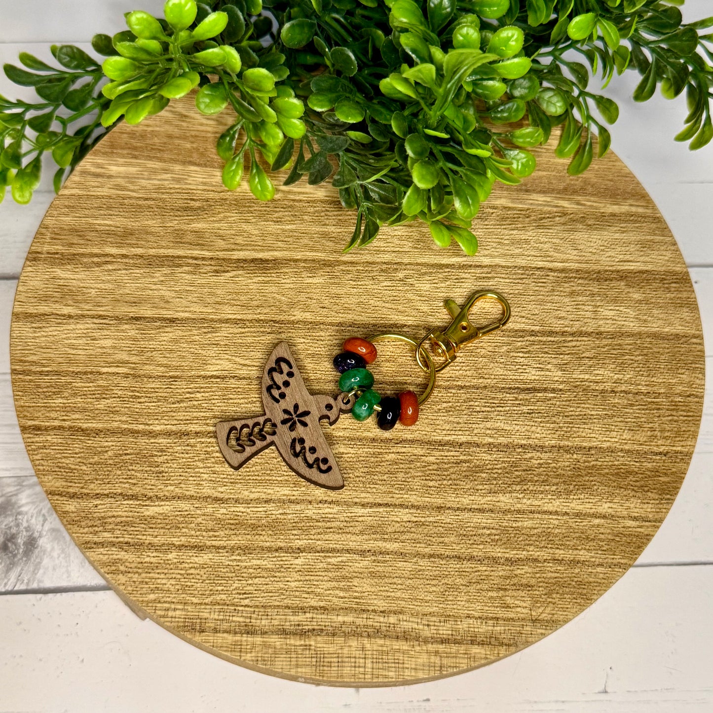 Rustic Bird Keychain & Purse Charm