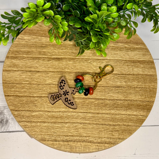 Rustic Bird Keychain & Purse Charm