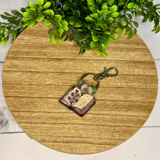 Open Book Keychain & Purse Charm