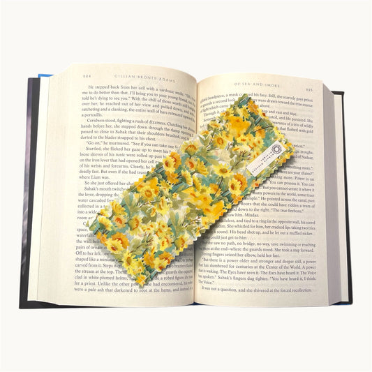 Spring Yellow Fabric Bookmark