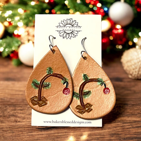 Bare Christmas Tree Earrings