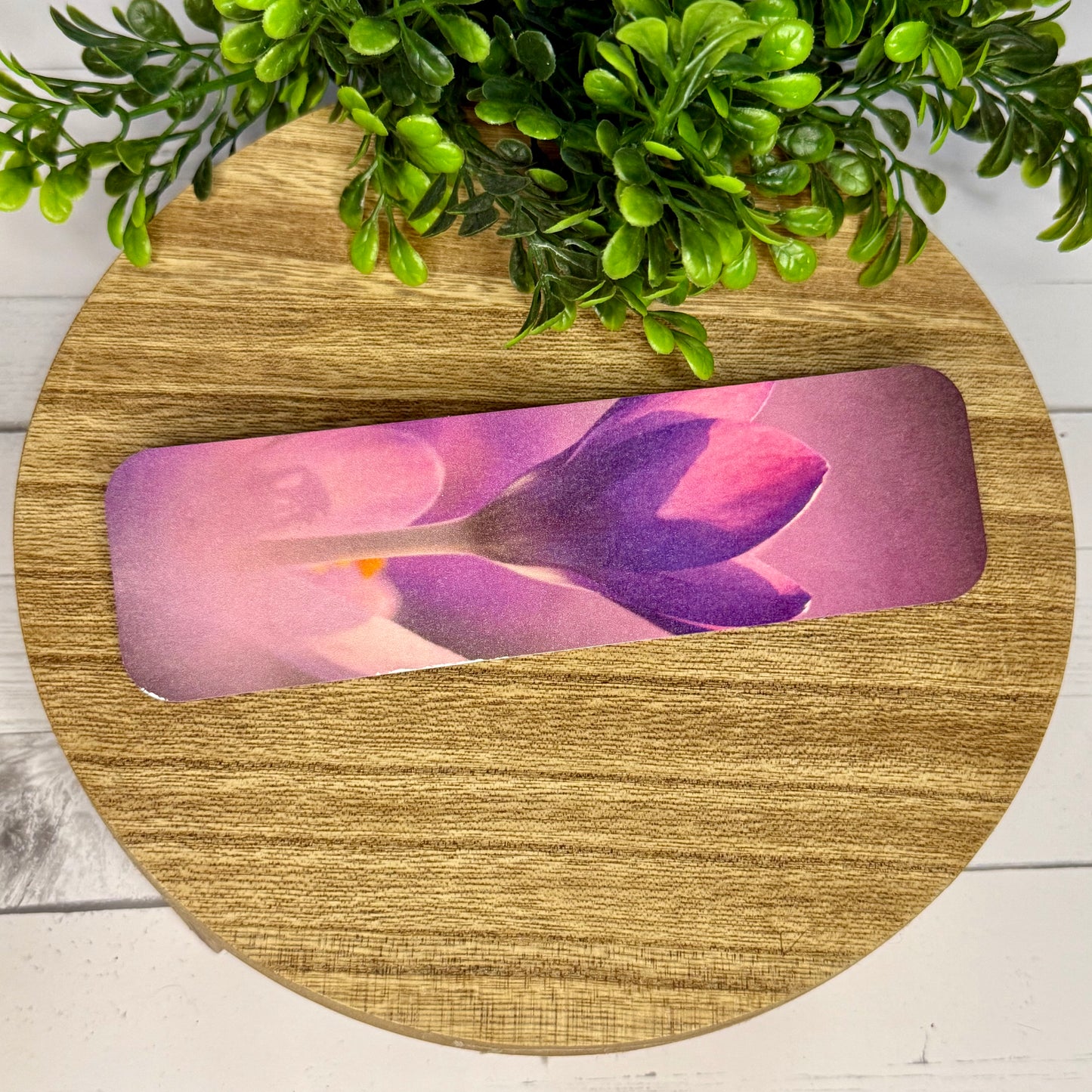 Purple Floral Bookmark