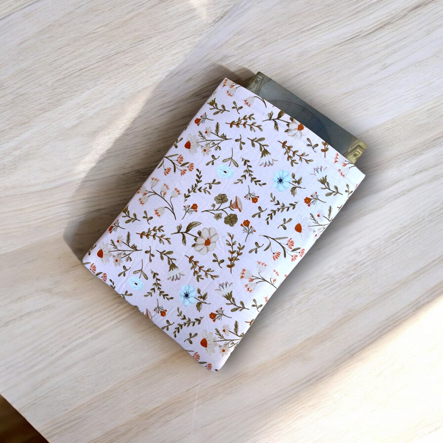 Soft Floral Book Sleeve