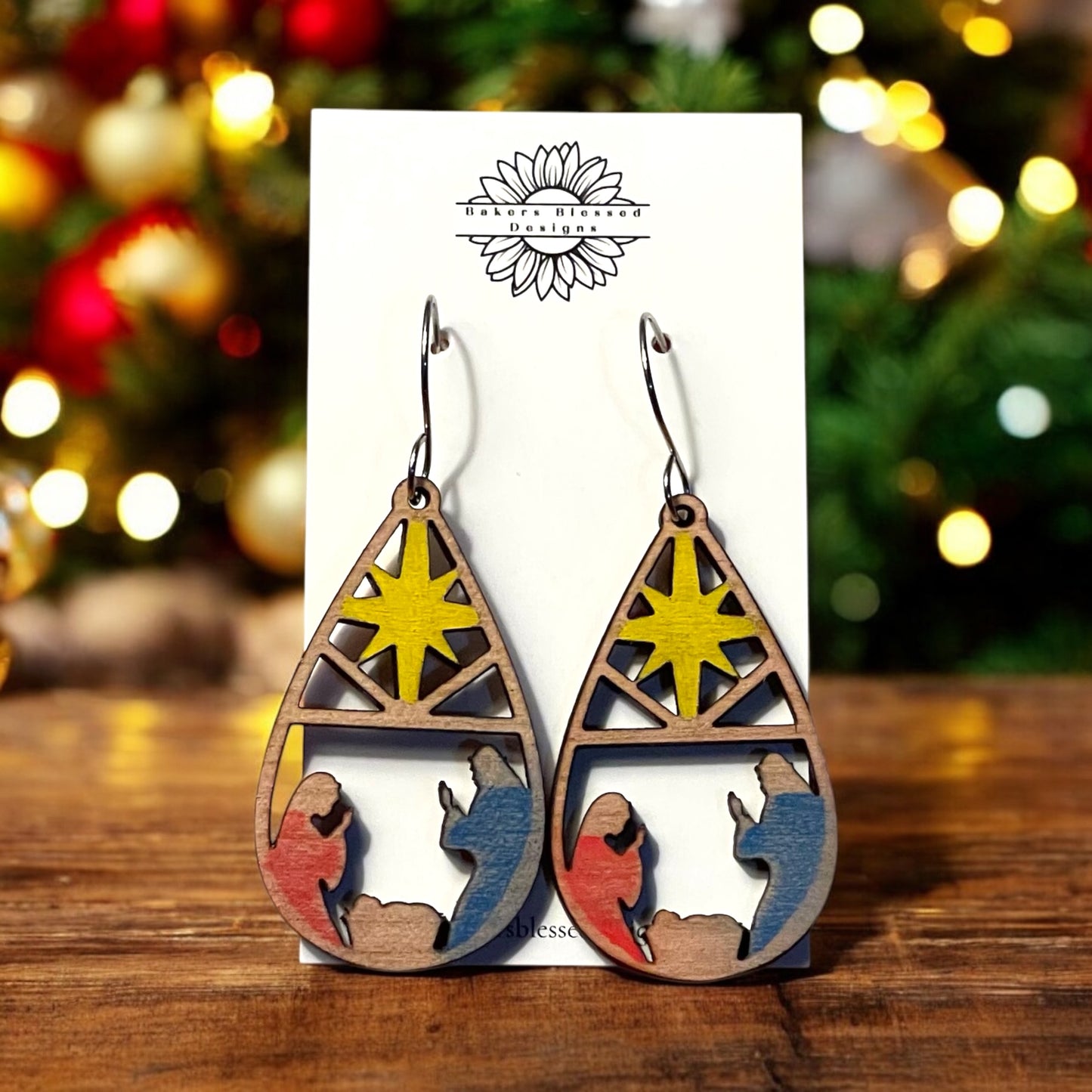 Manger Scene Earrings