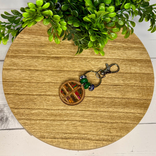Book Shelf Keychain & Purse Charm