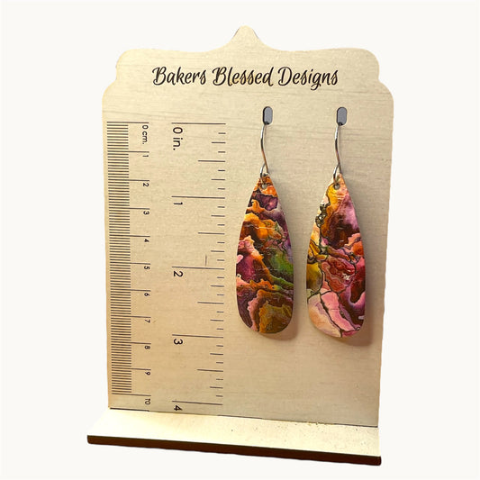 Elongated Cork Earrings