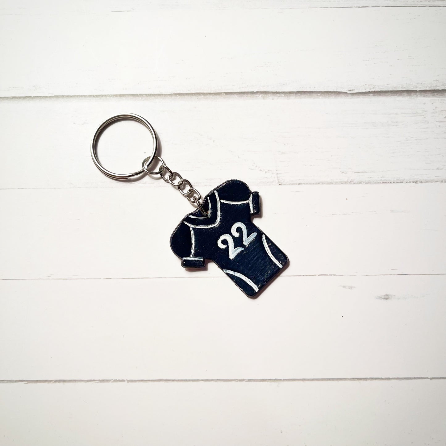 Custom Football Jersey Keychain