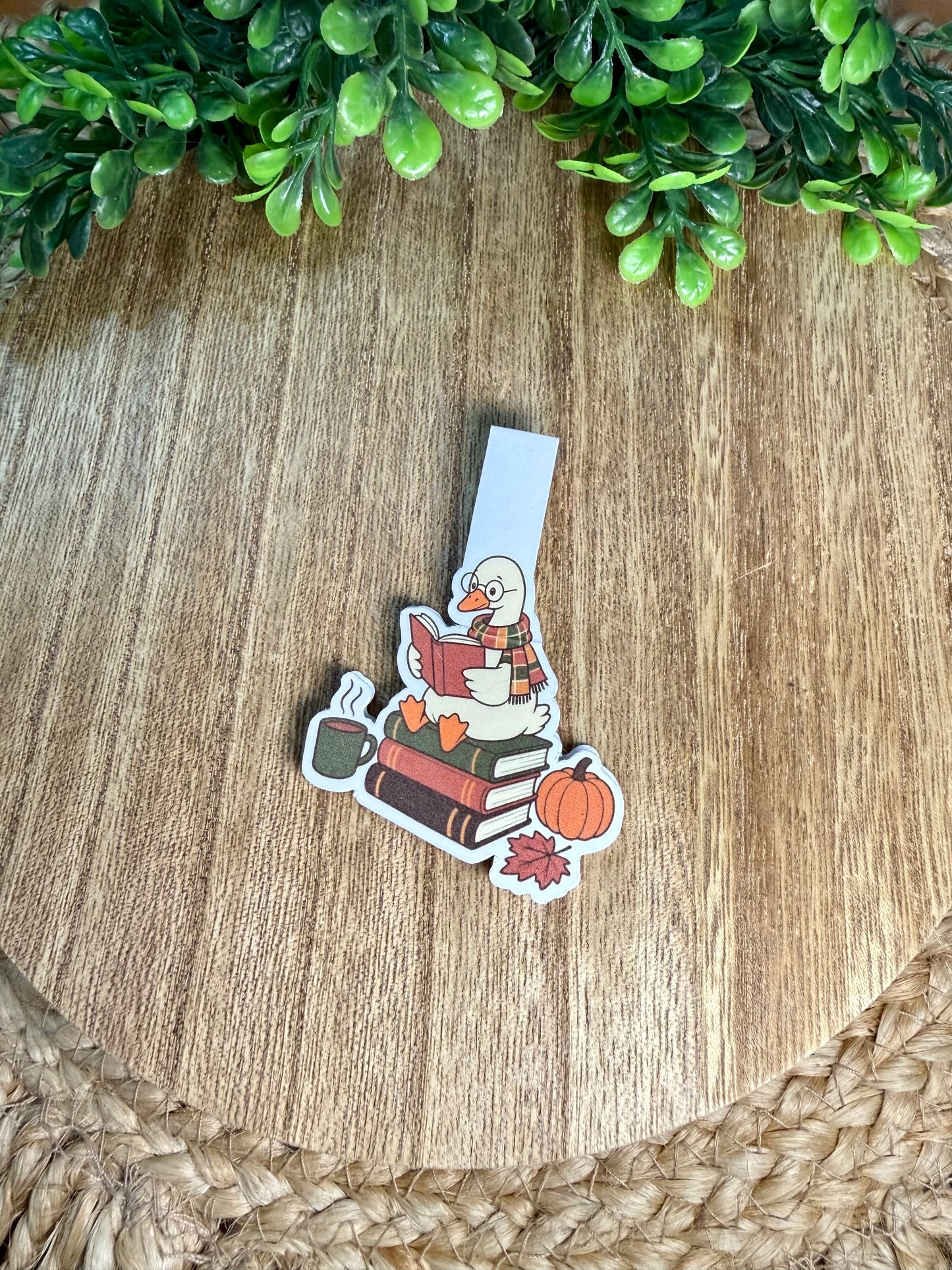 Fall Reading Magnetic Bookmark