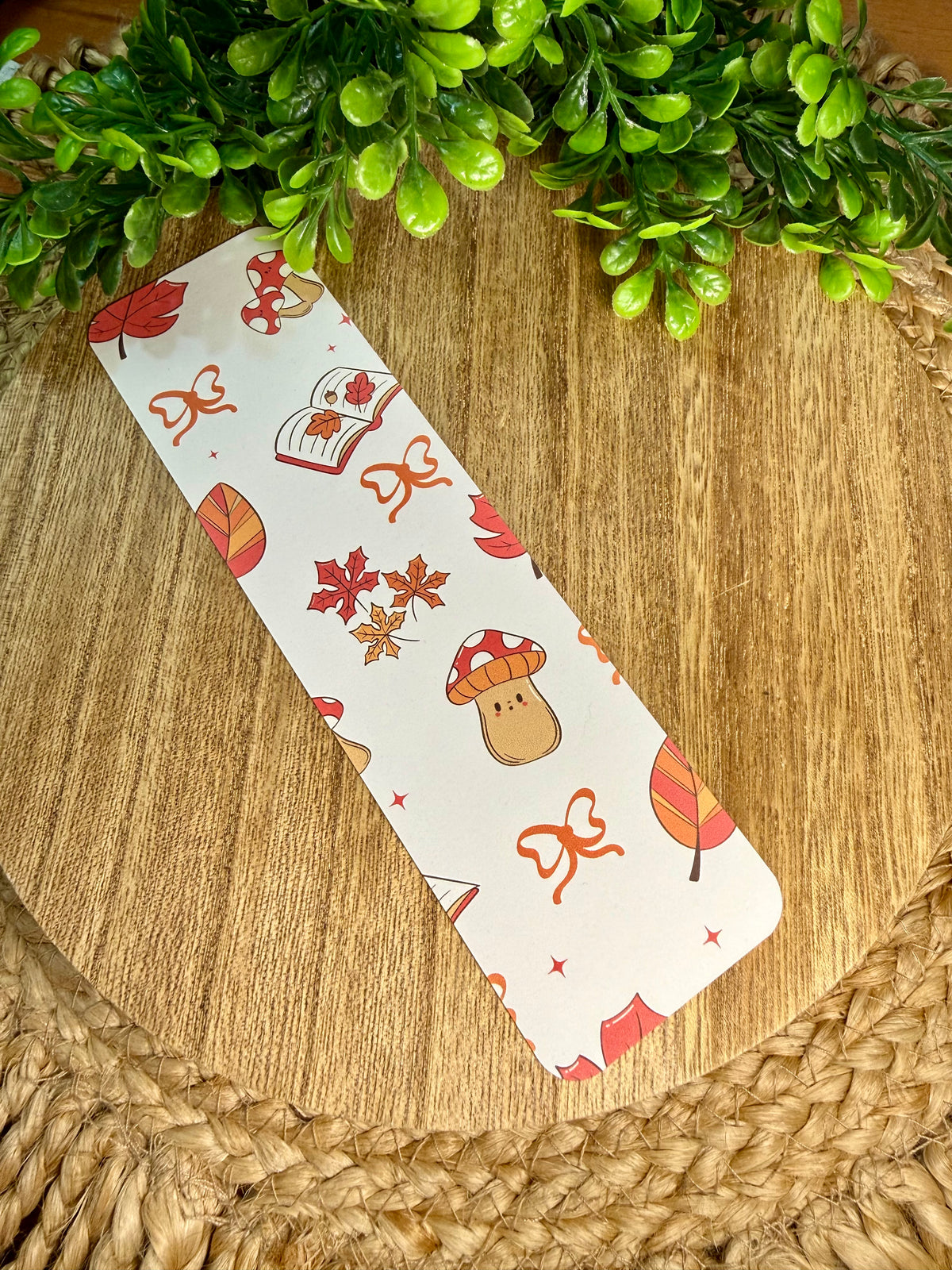Fall Cute Mushroom Bookmark