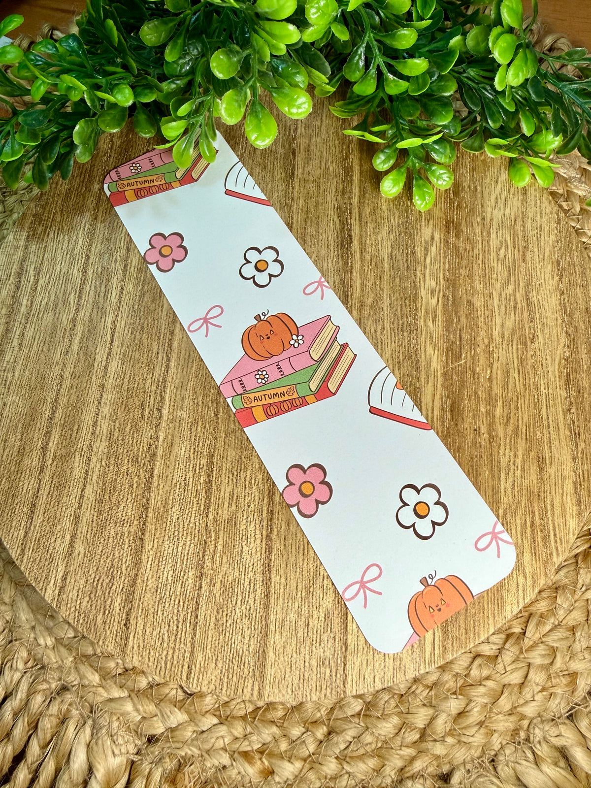 Fall Bookstack Bookmark