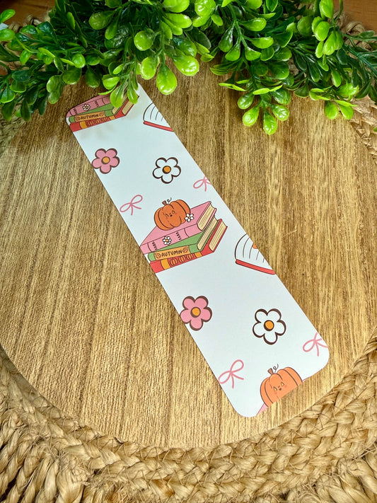 Fall Bookstack Bookmark