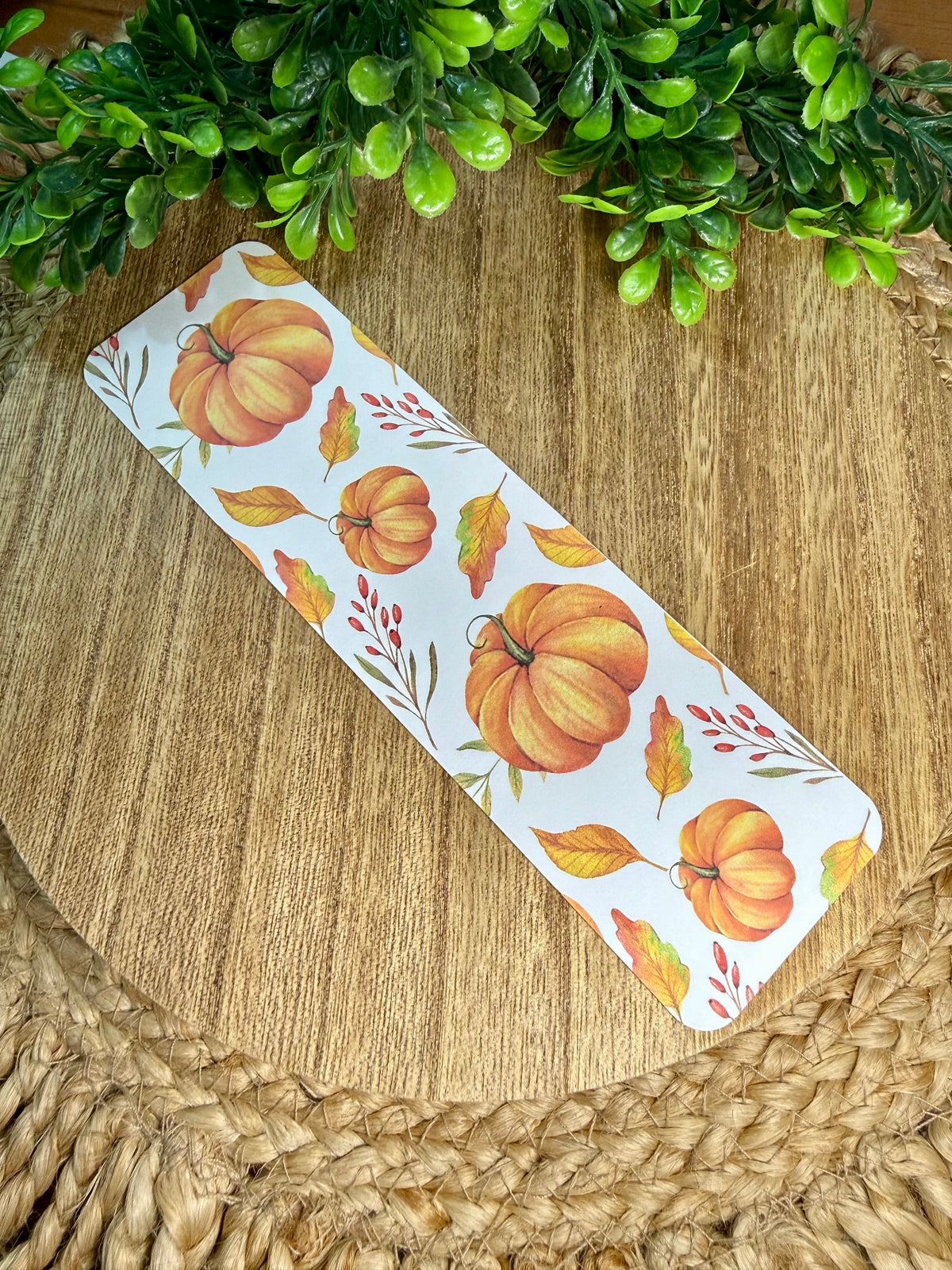 Fall Soft Pumpkin Bookmark