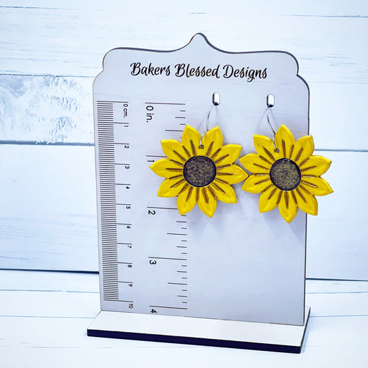 Single Sunflower Earrings